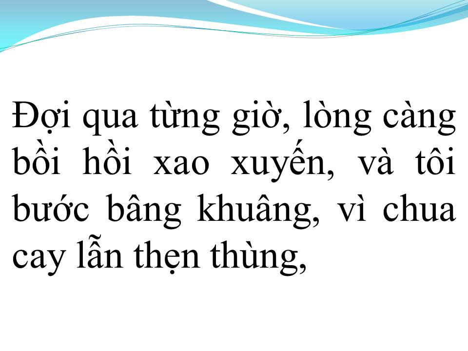 Lời bài hát NGƯỜI TÌNH KHÔNG ĐẾN