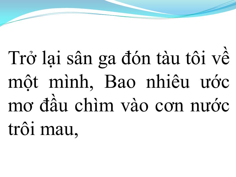 Lời bài hát NGƯỜI TÌNH KHÔNG ĐẾN