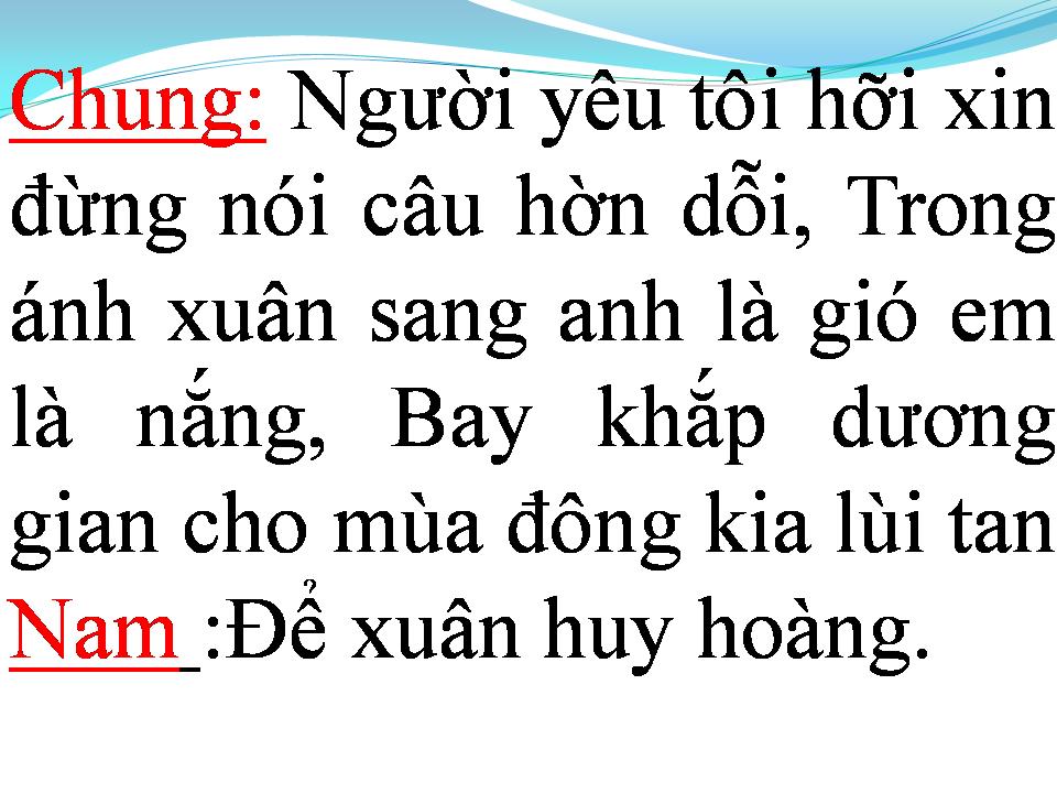 Lời bài hát NGƯỜI TÌNH ƠI MƠ GÌ