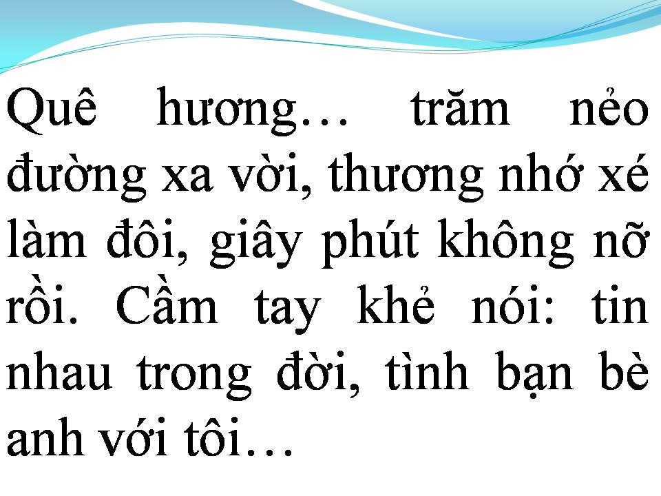 Lời bài hát NGƯỜI VỀ ĐƠN VỊ MỚI