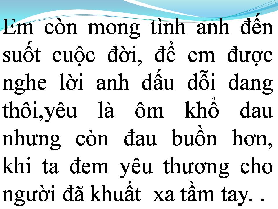 Lời bài hát NGƯỜI YÊU ĐÃ XA