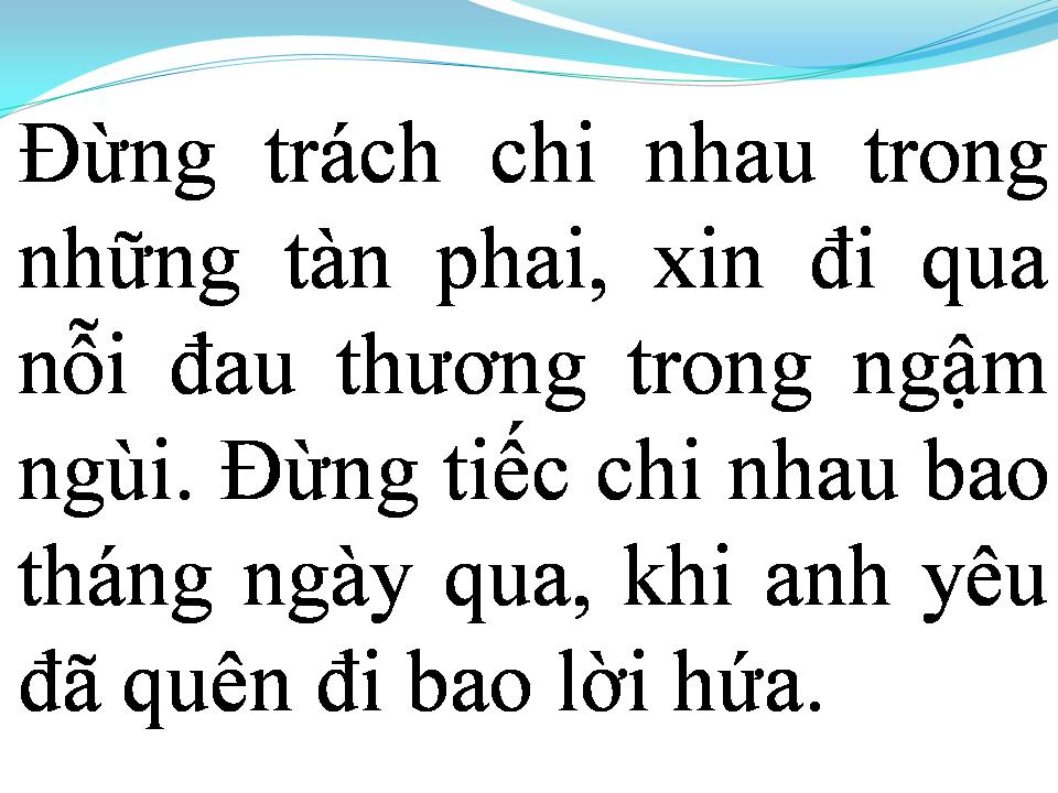 Lời bài hát NGƯỜI YÊU ĐÃ XA