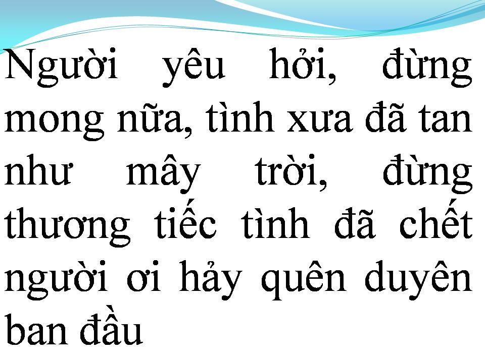 Lời bài hát NGƯỜI YÊU HỠI