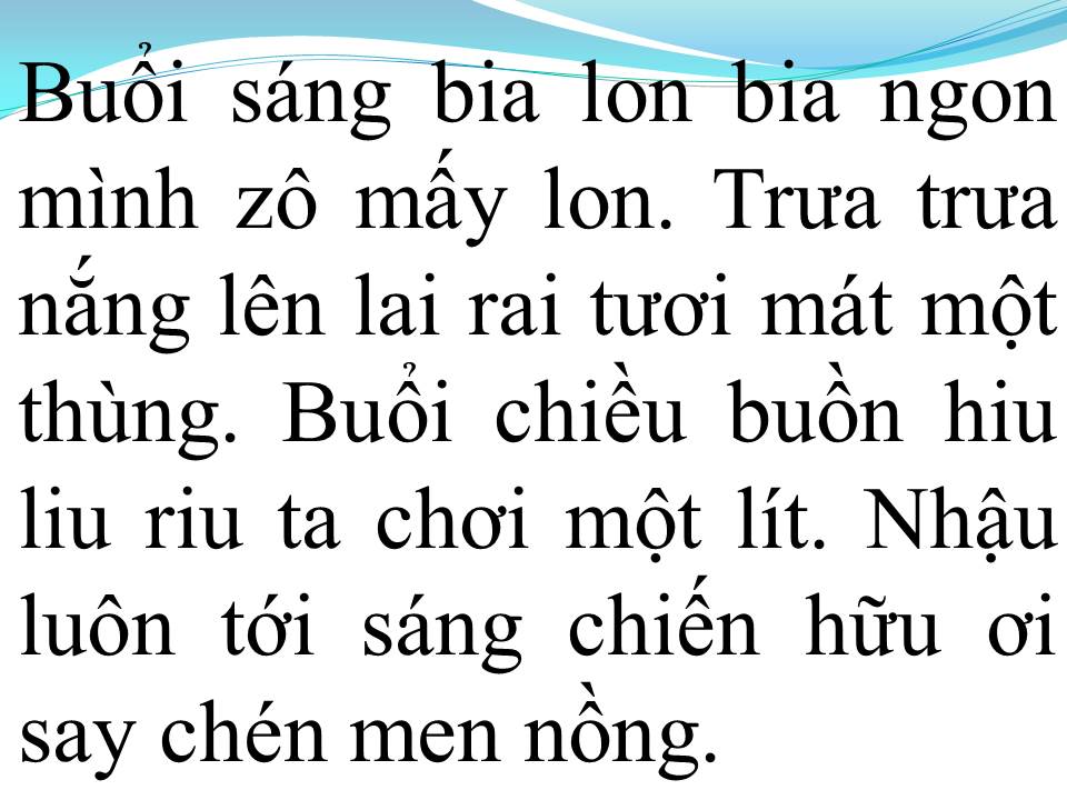 Lời bài hát NHẬU
