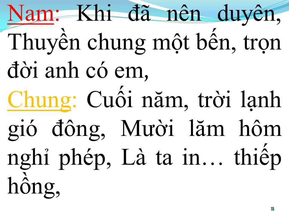 Lời bài hát NHỊP CẦU TRI ÂM (SONG CA)