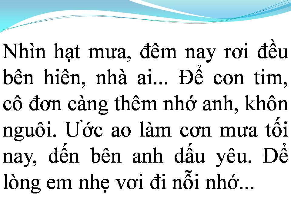 Lời bài hát NHỚ ĐẾN ANH