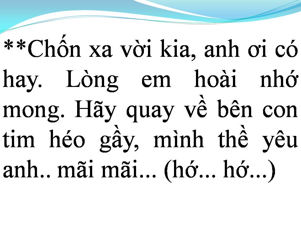 Lời bài hát NHỚ ĐẾN ANH