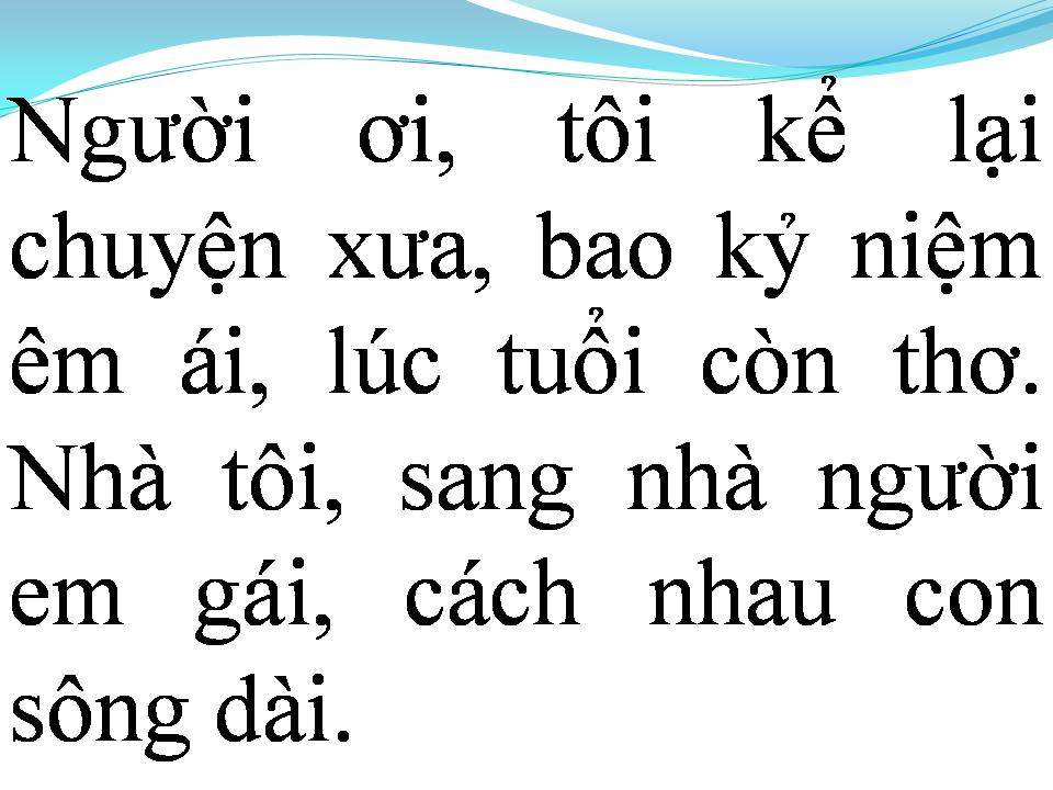 Lời bài hát NHỚ MỘT NGƯỜI