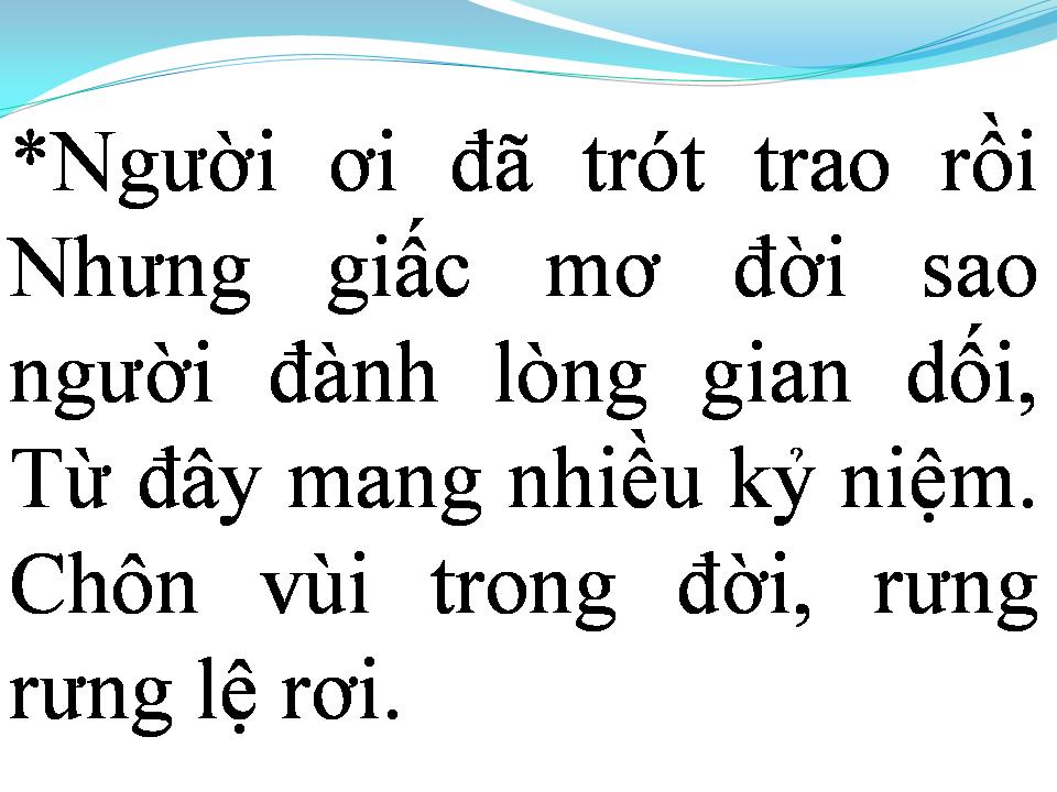 Lời bài hát NHỚ NHAU TRONG ĐỜI