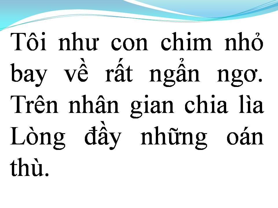Lời bài hát NHƯ CHIM ƯU PHIỀN