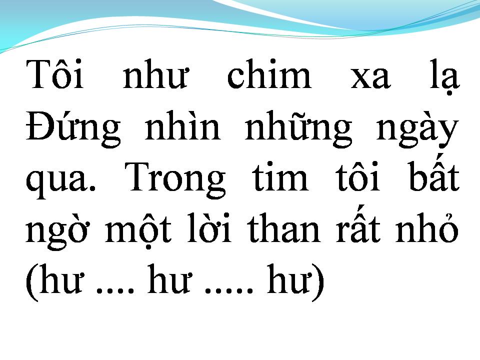 Lời bài hát NHƯ CHIM ƯU PHIỀN