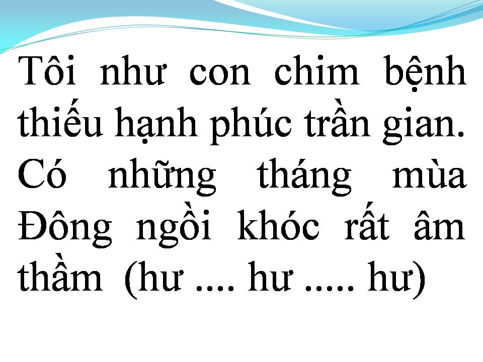 Lời bài hát NHƯ CHIM ƯU PHIỀN