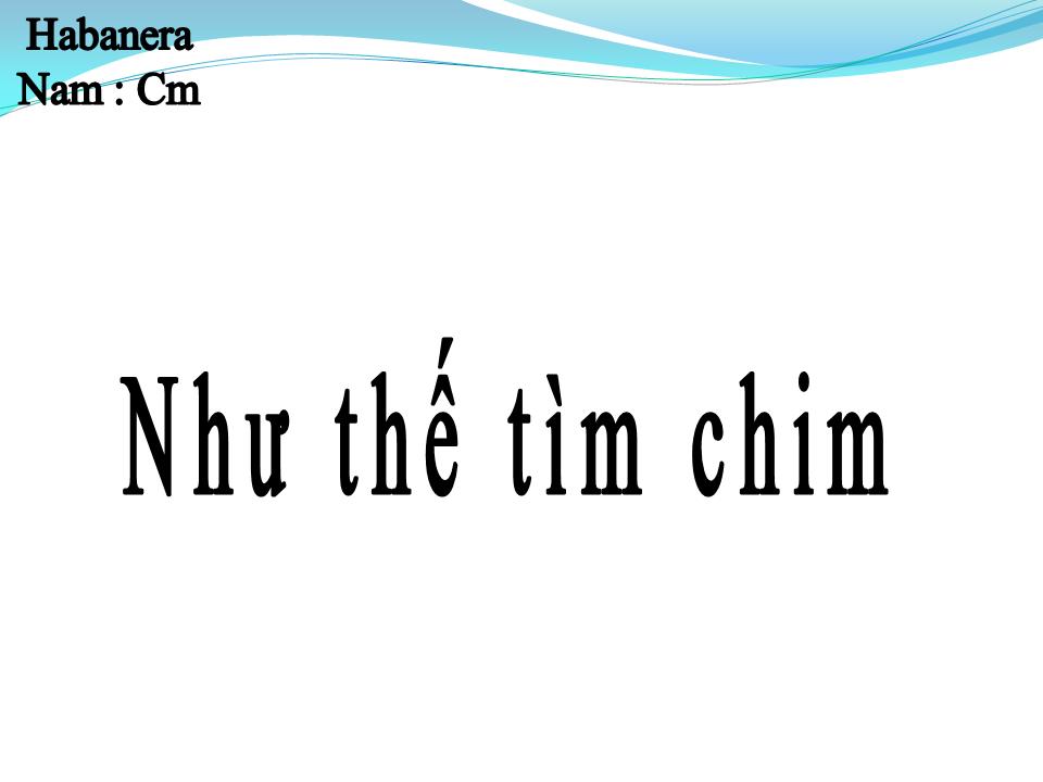 Lời bài hát NHƯ THỂ TÌM CHIM