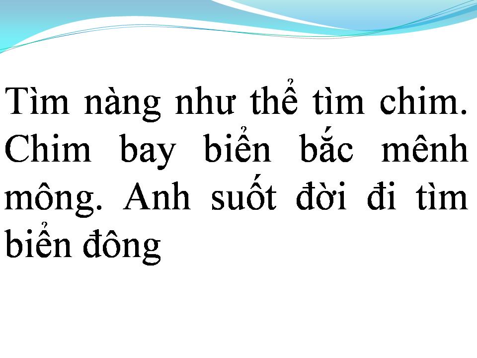 Lời bài hát NHƯ THỂ TÌM CHIM