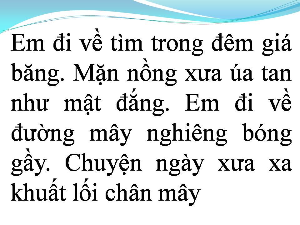 Lời bài hát NHƯ THOÁNG MƠ PHAI