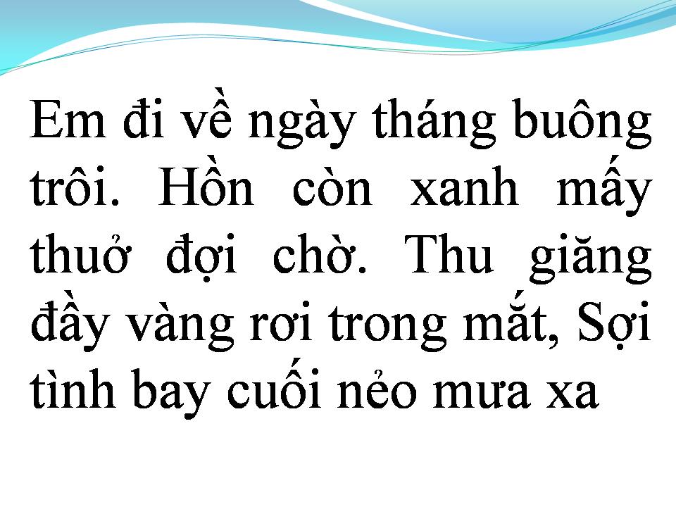 Lời bài hát NHƯ THOÁNG MƠ PHAI