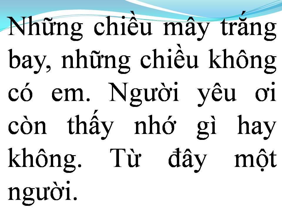 Lời bài hát NHỮNG CHIỀU KHÔNG CÓ EM