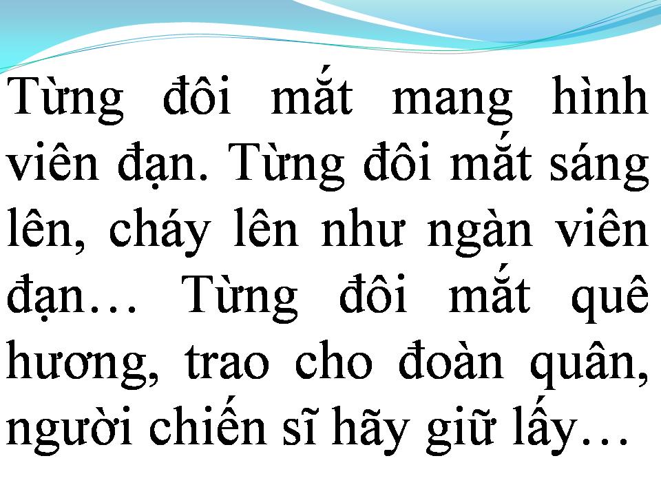 Lời bài hát NHỮNG ĐÔI MẮT HÌNH VIÊN ĐẠN
