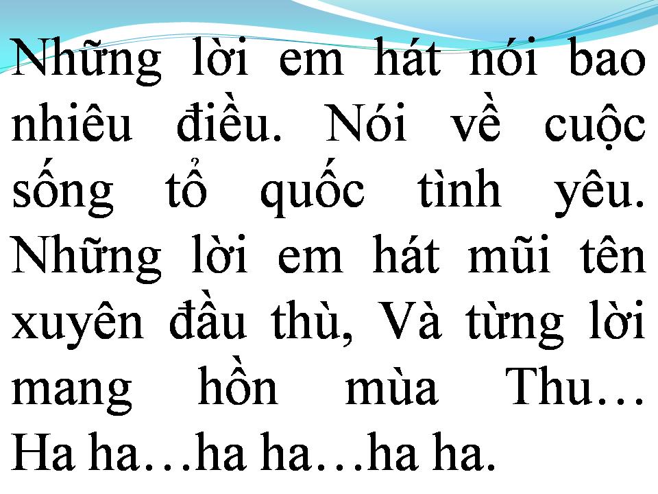 Lời bài hát NHỮNG LỜI EM HÁT