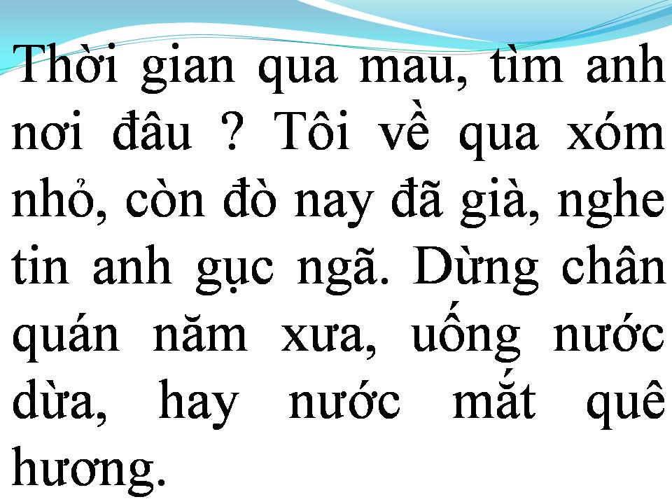 Lời bài hát NHỮNG NGÀY XƯA THÂN ÁI