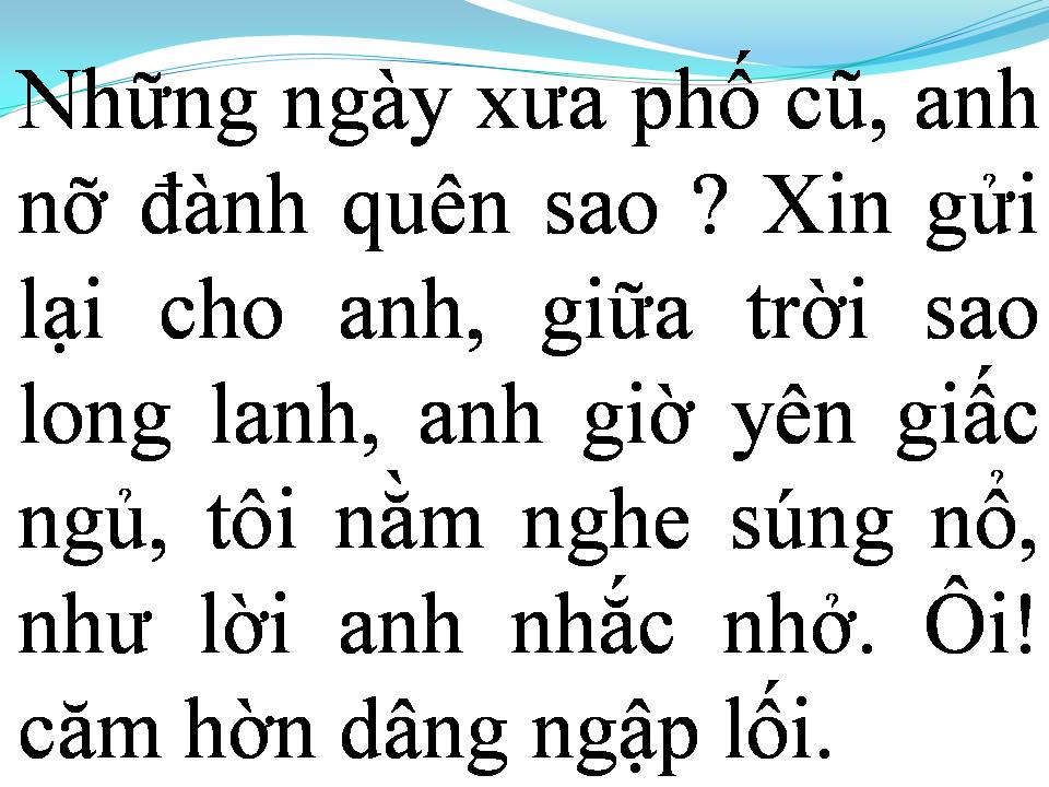 Lời bài hát NHỮNG NGÀY XƯA THÂN ÁI