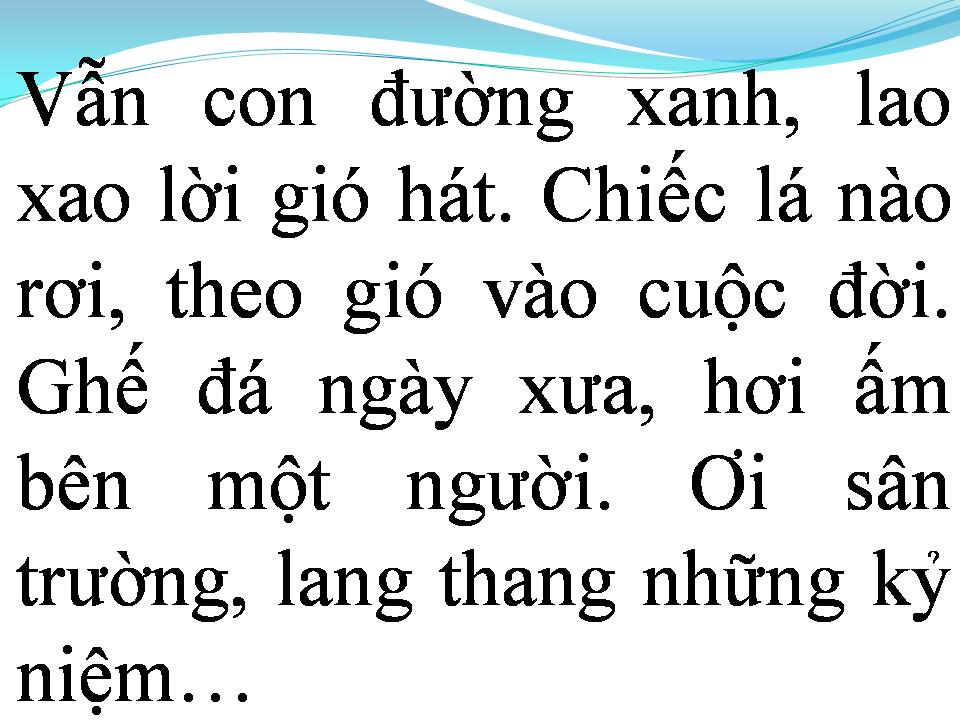 Lời bài hát NHỮNG NGÀY XƯA YÊU DẤU