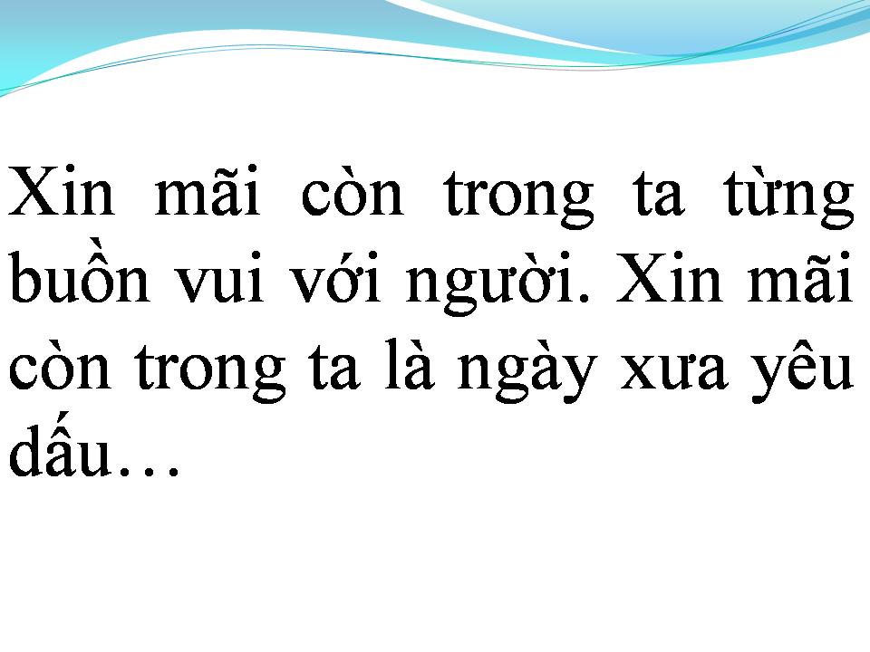 Lời bài hát NHỮNG NGÀY XƯA YÊU DẤU