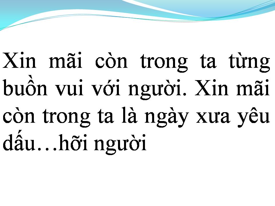 Lời bài hát NHỮNG NGÀY XƯA YÊU DẤU