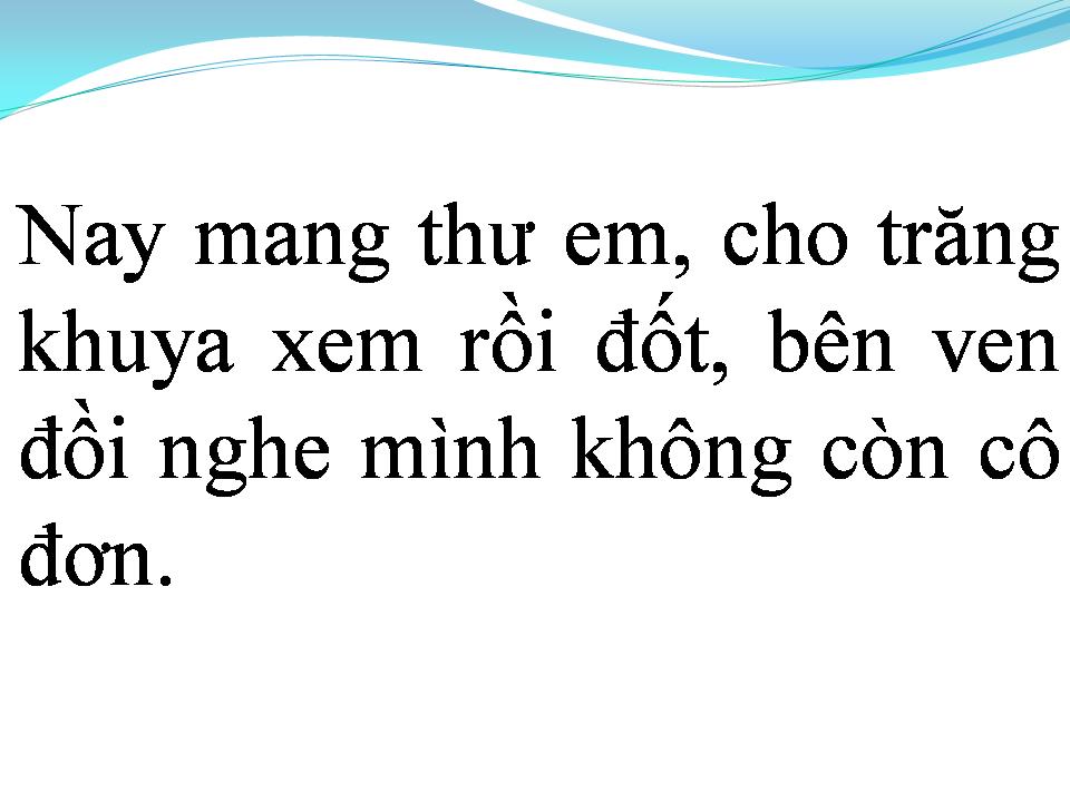 Lời bài hát NGƯỜI KHÔNG CÔ ĐƠN