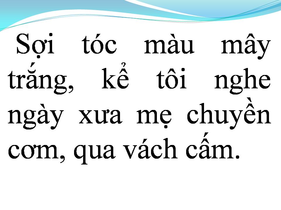 Lời bài hát NGƯỜI MẸ
