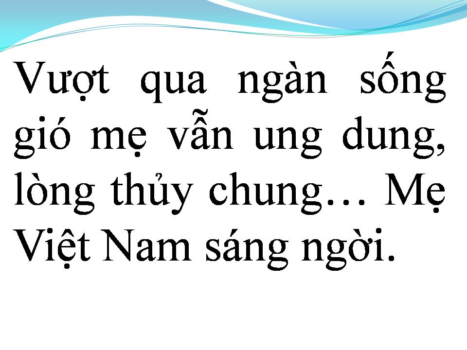 Lời bài hát NGƯỜI MẸ