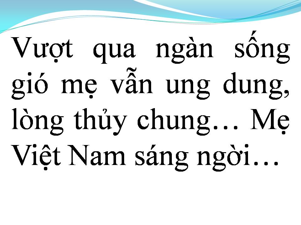 Lời bài hát NGƯỜI MẸ