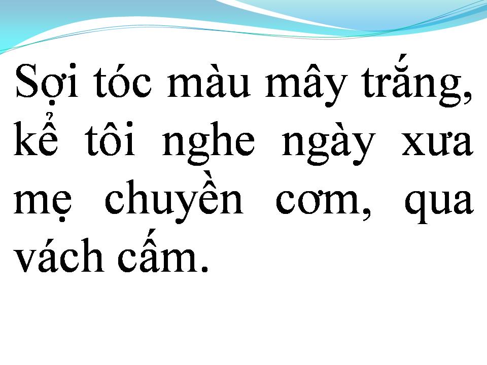 Lời bài hát NGƯỜI MẸ