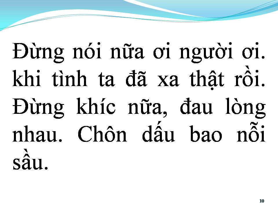 Lời bài hát NGƯỜI ƠI TA CHIA TAY
