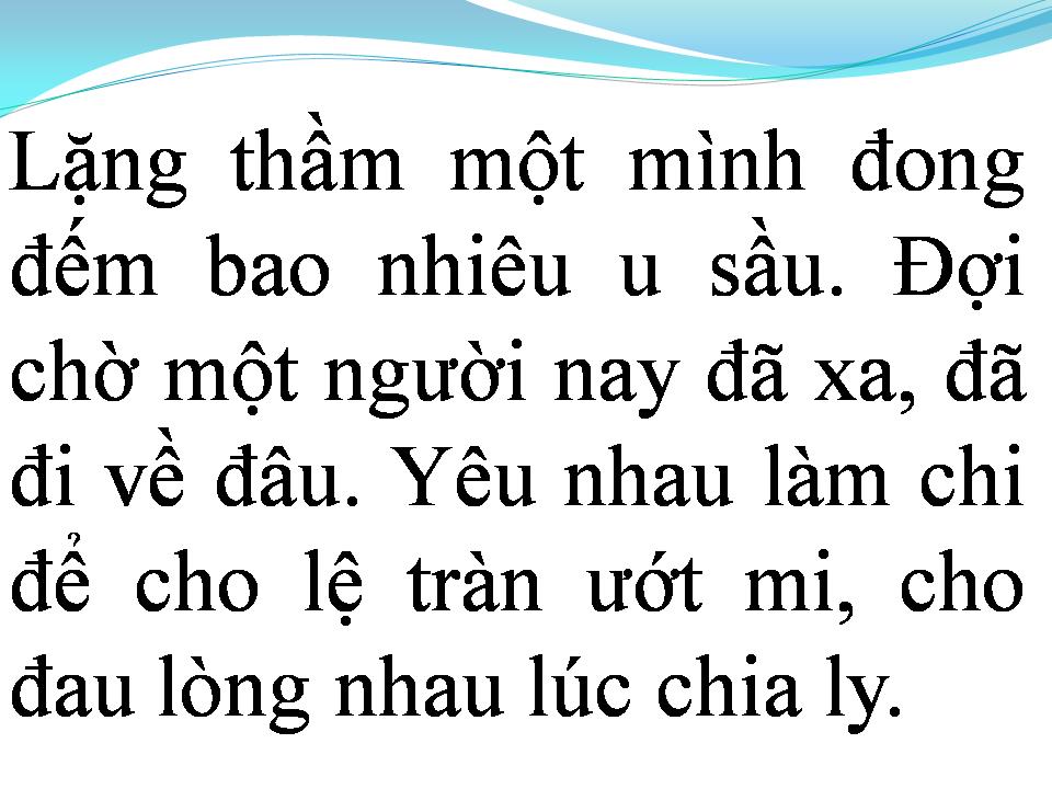 Lời bài hát NGƯỜI RA ĐI VÌ ĐÂU