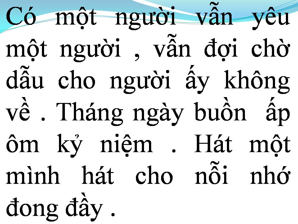 Lời bài hát NGƯỜI TA NÓI