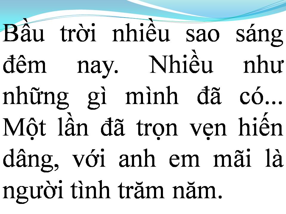 Lời bài hát NGƯỜI TÌNH TRĂM NĂM