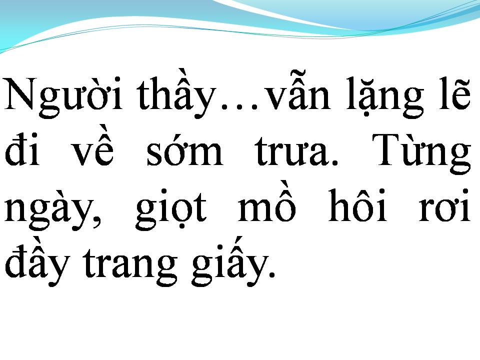 Lời bài hát NGƯỜI THẦY