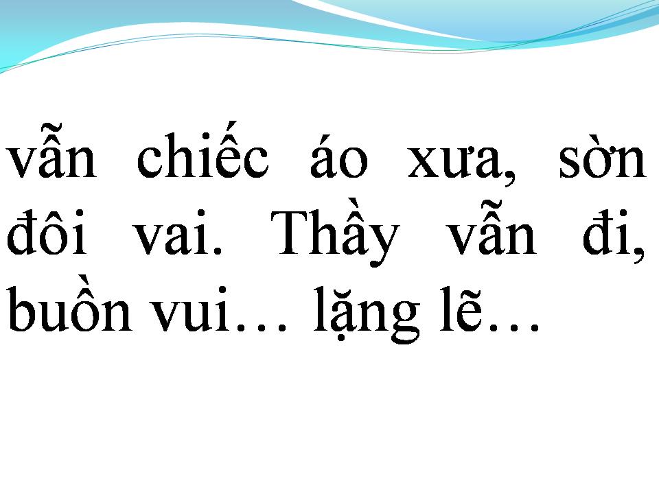 Lời bài hát NGƯỜI THẦY