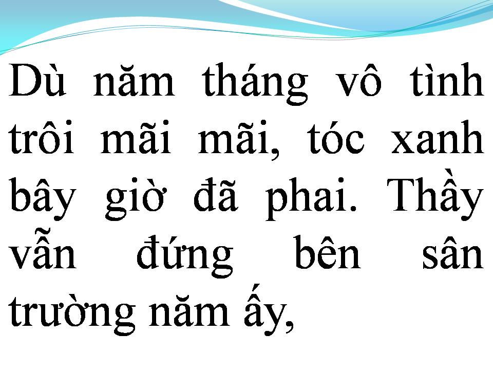 Lời bài hát NGƯỜI THẦY
