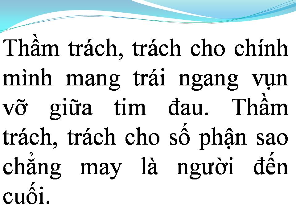 Lời bài hát NGƯỜI THỨ BA