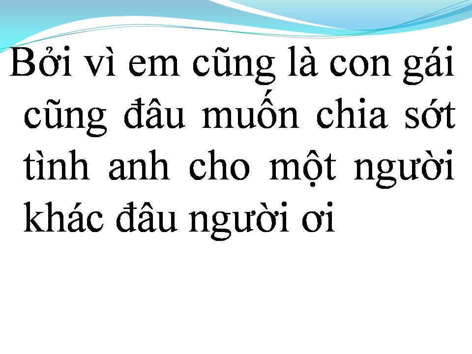 Lời bài hát NGƯỜI THỨ BA