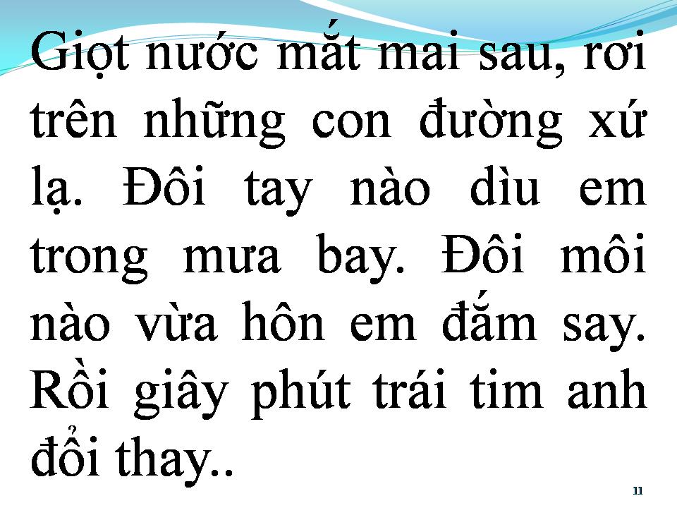 Lời bài hát NGƯỜI VỀ CUỐI PHỐ