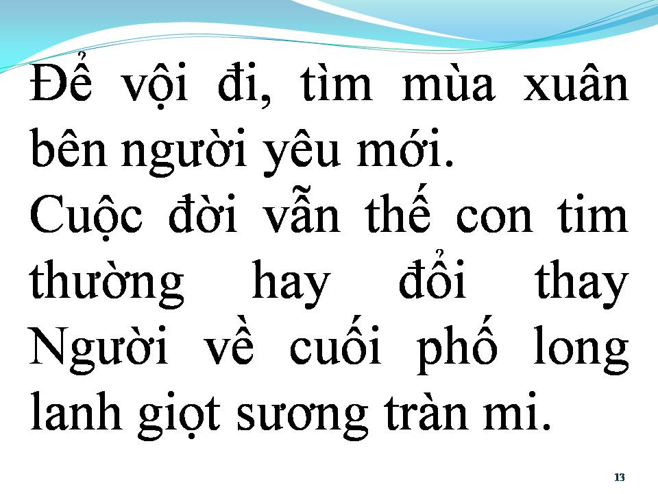 Lời bài hát NGƯỜI VỀ CUỐI PHỐ