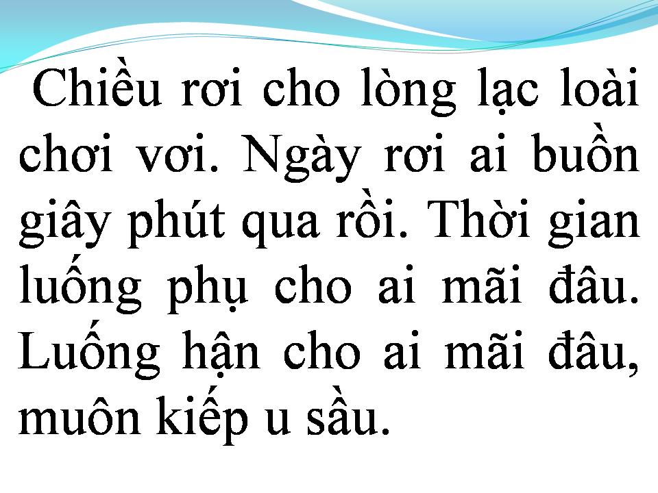 Lời bài hát NHẠC SẦU TƯƠNG TƯ