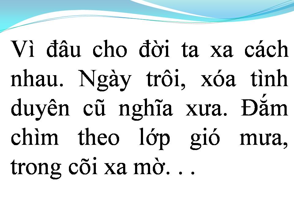 Lời bài hát NHẠC SẦU TƯƠNG TƯ
