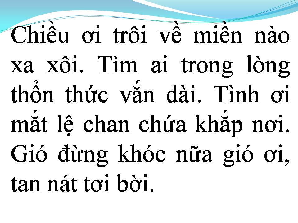 Lời bài hát NHẠC SẦU TƯƠNG TƯ