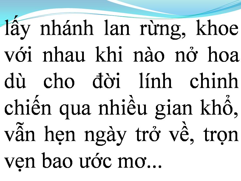 Lời bài hát NHÁNH LAN RỪNG