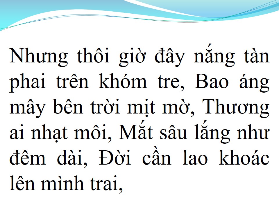 Lời bài hát NHẠT NẮNG