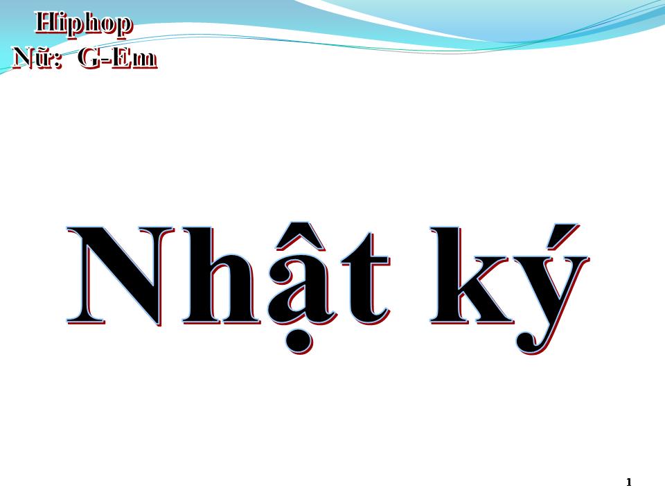 Lời bài hát NHẬT KÝ